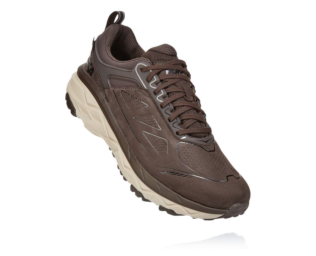 Hoka One One Challenger Low Gore-Tex South Africa - Mens Trail Running Shoes - Coffee,BVFGI-6812